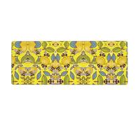 Kfjghhl Yellow Lemon And Bee Mouse Mat Large Mouse Pad 80x30x0.3cm Mousepad Desk Mat Gaming Mouse Rubber Base Table Pad