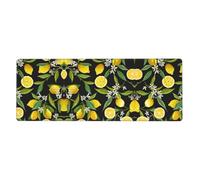 Kfjghhl Yellow Lemon Mouse Mat Large Mouse Pad 80x30x0.3cm Mousepad Desk Mat Gaming Mouse Rubber Base Table Pad