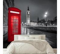kfjhgbdshhj Photo Wallpaper London Night Scene 3D Effect Wallpaper Mural, Non-Woven wall Decoration, for Living Room, Kitchen, Bedroom & Children's Room wall Mural, 200cm x 140cm