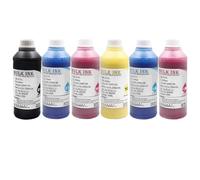 KFJHTWG Universal 500ML Dye Ink Compatible With Inkjet Printers PFI-101 102 107 701 703 706 707 1401 1411 IPF-670 680 685 770 780 785(Photo Black)