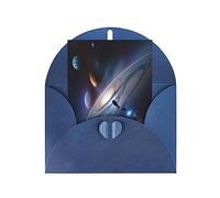 KFLDYOASCBVN A Fascinating Universe Elegant Pearl Paper Holiday Greeting Card For Christmas, Blessing Cardï¼ŒBirthday, Valentine'S Day, And More