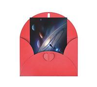 KFLDYOASCBVN A Fascinating Universe Elegant Pearl Paper Holiday Greeting Card For Christmas, Blessing Cardï¼ŒBirthday, Valentine'S Day, And More