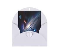 KFLDYOASCBVN A Fascinating Universe Elegant Pearl Paper Holiday Greeting Card For Christmas, Blessing Cardï¼ŒBirthday, Valentine'S Day, And More