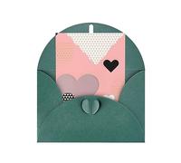 KFLDYOASCBVN Abstract Love Chart Elegant Pearl Paper Holiday Greeting Card For Christmas, Blessing Cardï¼ŒBirthday, Valentine'S Day, And More