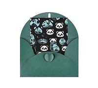 KFLDYOASCBVN Black And White Panda Face Elegant Pearl Paper Holiday Greeting Card For Christmas, Blessing Cardï¼ŒBirthday, Valentine'S Day, And More