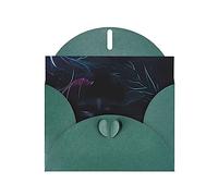 KFLDYOASCBVN Black Mystery Elegant Pearl Paper Holiday Greeting Card For Christmas, Blessing Cardï¼ŒBirthday, Valentine'S Day, And More