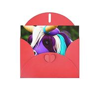 KFLDYOASCBVN Colorful Cow'S Head Elegant Pearl Paper Holiday Greeting Card For Christmas, Blessing Cardï¼ŒBirthday, Valentine'S Day, And More