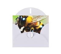 KFLDYOASCBVN Cute Little Bee Elegant Pearl Paper Holiday Greeting Card For Christmas, Blessing Cardï¼ŒBirthday, Valentine'S Day, And More