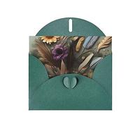 KFLDYOASCBVN Feather Flower Elegant Pearl Paper Holiday Greeting Card For Christmas, Blessing Cardï¼ŒBirthday, Valentine'S Day, And More