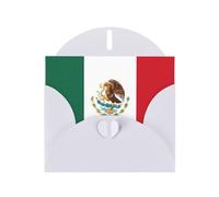 KFLDYOASCBVN Flag Of Mexico Elegant Pearl Paper Holiday Greeting Card For Christmas, Blessing Cardï¼ŒBirthday, Valentine'S Day, And More