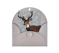 KFLDYOASCBVN Grey Plum Deer Elegant Pearl Paper Holiday Greeting Card For Christmas, Blessing Cardï¼ŒBirthday, Valentine'S Day, And More