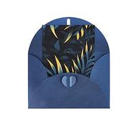 KFLDYOASCBVN Leaves In The Dark Elegant Pearl Paper Holiday Greeting Card For Christmas, Blessing Cardï¼ŒBirthday, Valentine'S Day, And More