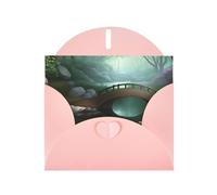 KFLDYOASCBVN Little Bridge In The East Elegant Pearl Paper Holiday Greeting Card For Christmas, Blessing Cardï¼ŒBirthday, Valentine'S Day, And More