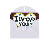 KFLDYOASCBVN Love Confessions Elegant Pearl Paper Holiday Greeting Card For Christmas, Blessing Cardï¼ŒBirthday, Valentine'S Day, And More