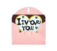 KFLDYOASCBVN Love Confessions Elegant Pearl Paper Holiday Greeting Card For Christmas, Blessing Cardï¼ŒBirthday, Valentine'S Day, And More