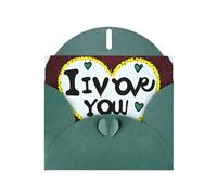 KFLDYOASCBVN Love Confessions Elegant Pearl Paper Holiday Greeting Card For Christmas, Blessing Cardï¼ŒBirthday, Valentine'S Day, And More