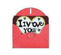 KFLDYOASCBVN Love Confessions Elegant Pearl Paper Holiday Greeting Card For Christmas, Blessing Cardï¼ŒBirthday, Valentine'S Day, And More