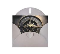 KFLDYOASCBVN Magical Design Norse Runes Compass Elegant Pearl Paper Holiday Greeting Card For Christmas, Blessing Cardï¼ŒBirthday, Valentine'S Day, And More