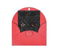 KFLDYOASCBVN Mysterious Text Elegant Pearl Paper Holiday Greeting Card For Christmas, Blessing Cardï¼ŒBirthday, Valentine'S Day, And More
