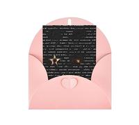 KFLDYOASCBVN Mysterious Text Elegant Pearl Paper Holiday Greeting Card For Christmas, Blessing Cardï¼ŒBirthday, Valentine'S Day, And More