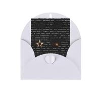 KFLDYOASCBVN Mysterious Text Elegant Pearl Paper Holiday Greeting Card For Christmas, Blessing Cardï¼ŒBirthday, Valentine'S Day, And More