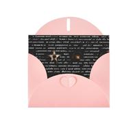 KFLDYOASCBVN Mysterious Text Elegant Pearl Paper Holiday Greeting Card For Christmas, Blessing Cardï¼ŒBirthday, Valentine'S Day, And More