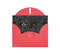 KFLDYOASCBVN Mysterious Text Elegant Pearl Paper Holiday Greeting Card For Christmas, Blessing Cardï¼ŒBirthday, Valentine'S Day, And More