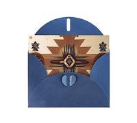 KFLDYOASCBVN Native American Patterns Elegant Pearl Paper Holiday Greeting Card For Christmas, Blessing Cardï¼ŒBirthday, Valentine'S Day, And More