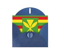 KFLDYOASCBVN Native Hawaiian Flag Elegant Pearl Paper Holiday Greeting Card For Christmas, Blessing Cardï¼ŒBirthday, Valentine'S Day, And More