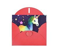KFLDYOASCBVN One-Horse Star Elegant Pearl Paper Holiday Greeting Card For Christmas, Blessing Cardï¼ŒBirthday, Valentine'S Day, And More