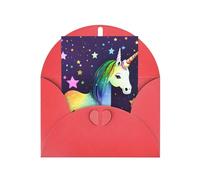 KFLDYOASCBVN One-Horse Star Elegant Pearl Paper Holiday Greeting Card For Christmas, Blessing Cardï¼ŒBirthday, Valentine'S Day, And More