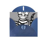 KFLDYOASCBVN Play Ball Kitty Elegant Pearl Paper Holiday Greeting Card For Christmas, Blessing Cardï¼ŒBirthday, Valentine'S Day, And More