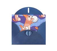 KFLDYOASCBVN Rabbit Holding The Ball Elegant Pearl Paper Holiday Greeting Card For Christmas, Blessing Cardï¼ŒBirthday, Valentine'S Day, And More