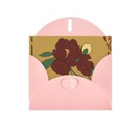 KFLDYOASCBVN Red Moonflower Elegant Pearl Paper Holiday Greeting Card For Christmas, Blessing Cardï¼ŒBirthday, Valentine'S Day, And More