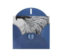 KFLDYOASCBVN Sketching An Eagle Elegant Pearl Paper Holiday Greeting Card For Christmas, Blessing Cardï¼ŒBirthday, Valentine'S Day, And More