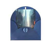 KFLDYOASCBVN The City On The Water Elegant Pearl Paper Holiday Greeting Card For Christmas, Blessing Cardï¼ŒBirthday, Valentine'S Day, And More