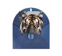 KFLDYOASCBVN Tiger At Rest Elegant Pearl Paper Holiday Greeting Card For Christmas, Blessing Cardï¼ŒBirthday, Valentine'S Day, And More