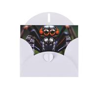 KFLDYOASCBVN Tropical Rainforest Spiders Elegant Pearl Paper Holiday Greeting Card For Christmas, Blessing Cardï¼ŒBirthday, Valentine'S Day, And More