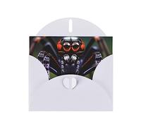 KFLDYOASCBVN Tropical Rainforest Spiders Elegant Pearl Paper Holiday Greeting Card For Christmas, Blessing Cardï¼ŒBirthday, Valentine'S Day, And More