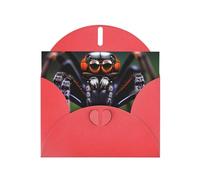 KFLDYOASCBVN Tropical Rainforest Spiders Elegant Pearl Paper Holiday Greeting Card For Christmas, Blessing Cardï¼ŒBirthday, Valentine'S Day, And More