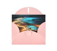 KFLDYOASCBVN View Under The Moon Elegant Pearl Paper Holiday Greeting Card For Christmas, Blessing Cardï¼ŒBirthday, Valentine'S Day, And More