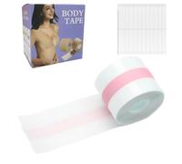 KFLY Boob Tape Breast Lift Tape with 5 Pairs Nipple Covers Push Up Waterproof Self Adhesive Body Tape Invisibility Nipple Pasties for Sleeveless Dress Swimsuit (Transparent(With Body Tape))