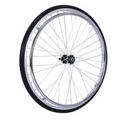 KFMON 2PCS Wheelchair Rear Wheels, 16/20/24 Inch Replacement Wheels with Aluminum Hub and Quick Release Axle for Manual Wheelchairs, Durable and Lightweight
