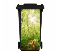 KFMON 2Pieces Large Dustbin Stickers, Self Adhesive Wheelie Bin Stickers, Bin Decal for Wheelie Bin, Garden, Indoor and Outdoor Decoration