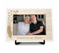 KFNER Memorial Picture Frame Gift, In Loving Memory of Loved One Gifts, Forever In Our Hearts Photo Frame for Loss Loved Ones Mother Father Grandma Grandpa Wife Husband -17