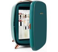 KFO Portable Mirrored Beauty Fridge With LED Lighting,6 Liter Portable Mini Fridge for Makeup, 4 Liter/6 Can 3 LED Mirror Light Mode,for Makeup Storage, Chill Cosmetics & Face Masks