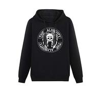 kfr Kangaroo Pocket Hoodie The Almighty Logo Heavy Metal Long Sleeve Sweatshirts M Black