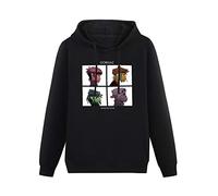 kfr Long Sleeve Hooded Sweatshirt Demon Days Album Cotton Blend Hoody S Black