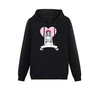 kfr Long Sleeve Hooded Sweatshirt Marina And The Diamonds Cotton Blend Hoody L Black