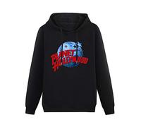 kfr Long Sleeve Hooded Sweatshirt Planet Hollywood Cotton Blend Hoody Black